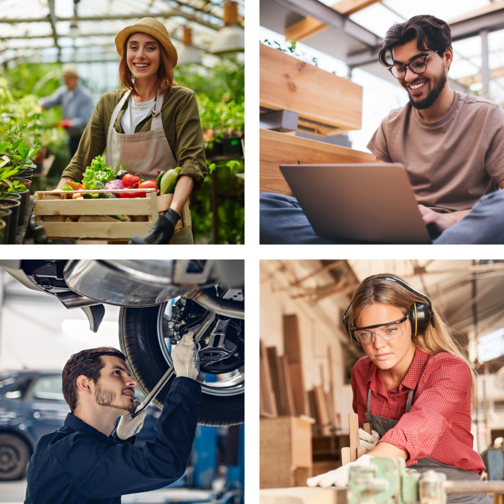 A group of experienced tradespeople