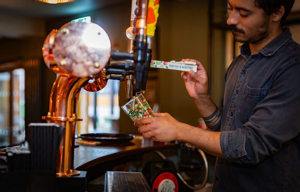 Greyhound pub barman