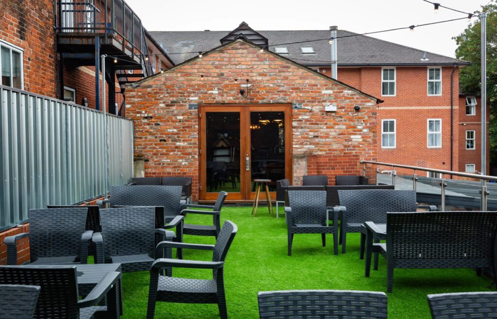 Greyhound pub terrace