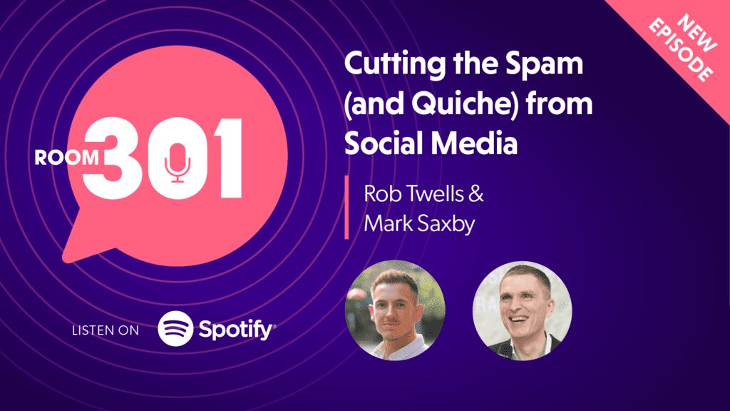 Cutting the Spam (and Quiche) from Social Media (with Mark Saxby)