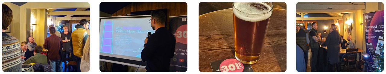Photos from our live event Room 301 in Derby