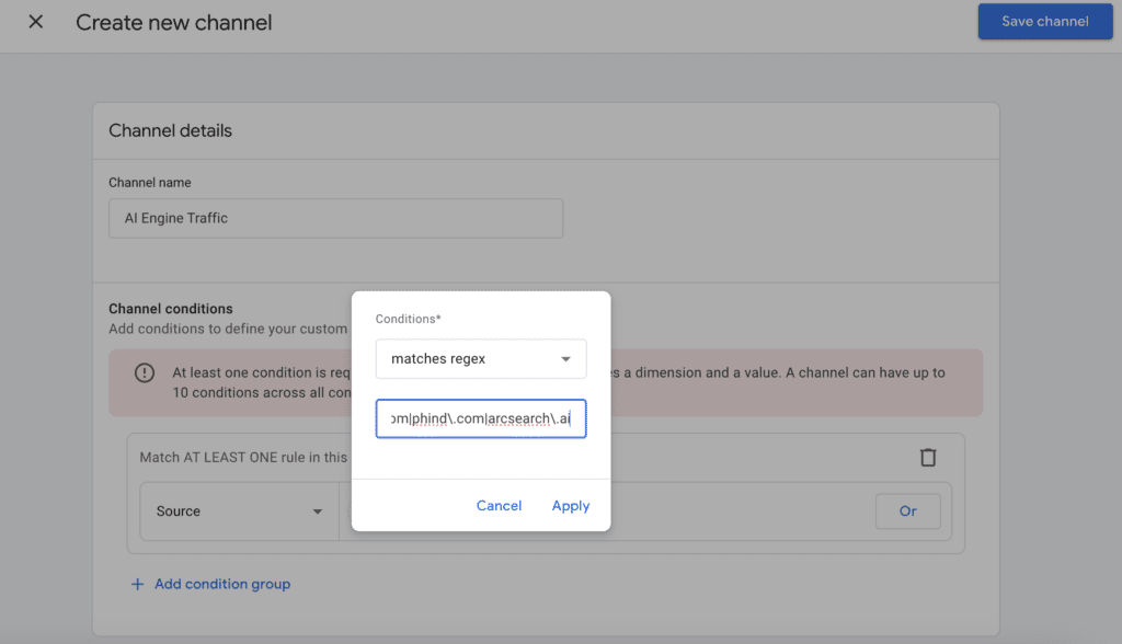 How To Track AI Traffic in GA4 Regex