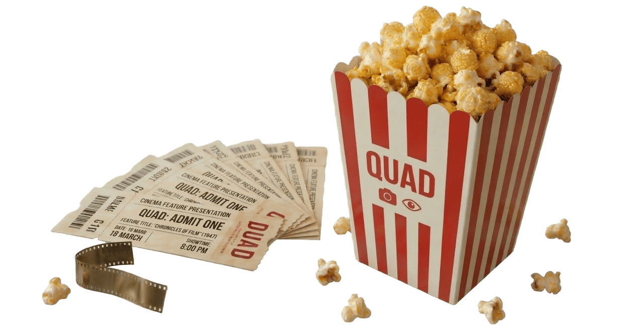 Tickets and popcorn