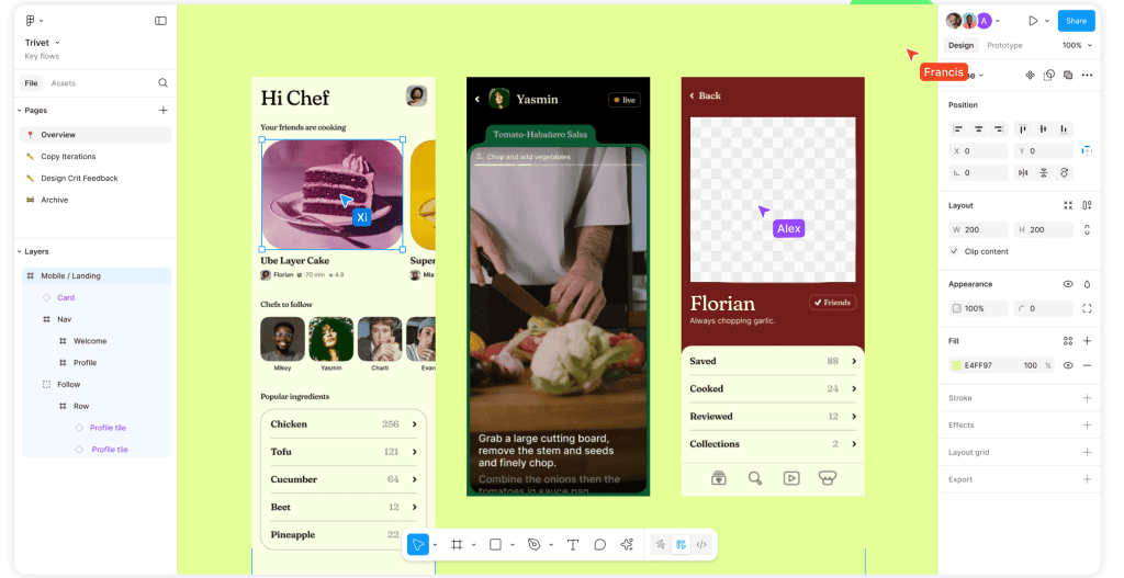 Screenshot from Figma's video demo